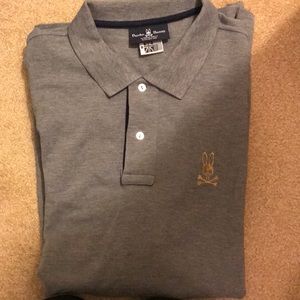 🌟FINAL MOVING SALE⭐️ Grey Psycho Bunny Polo